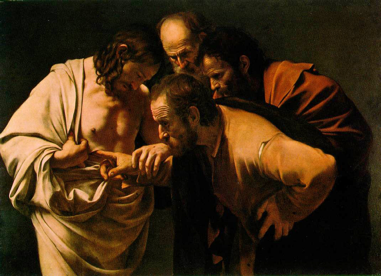 NIewierny Tomasz. Obraz Caravaggio
