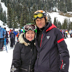 Karol Kloc z żoną Grace